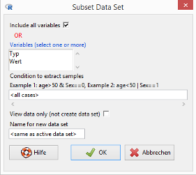 R Commander / EZR Dialog Subset Data Set